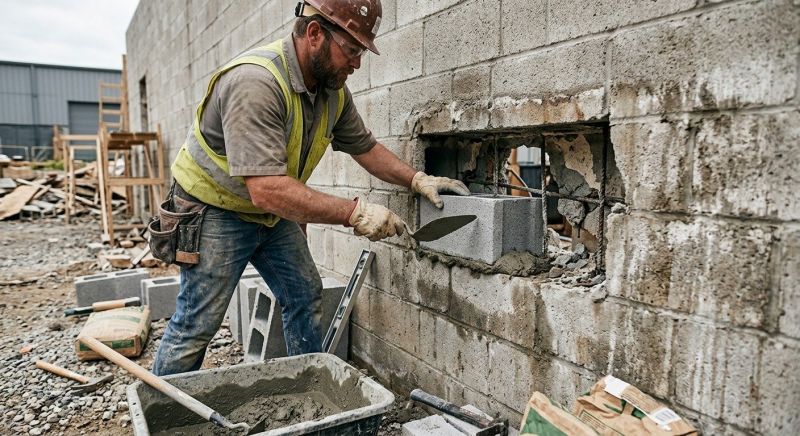 Cinder Block Repair