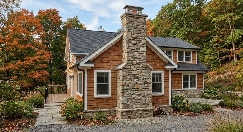 Stone Chimney Installation