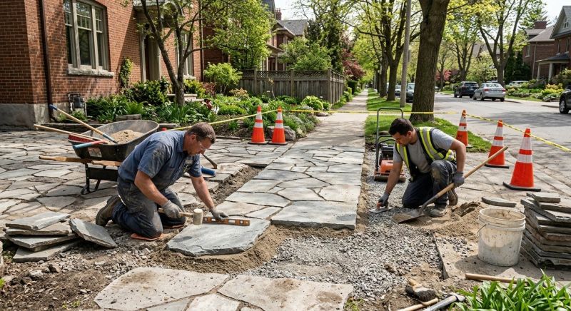 Stone Walkway Repair