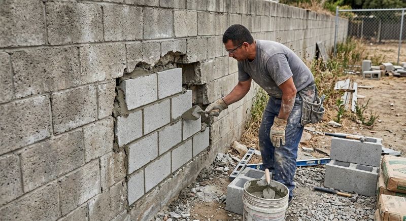 Block Wall Repair in Bunnell, FL