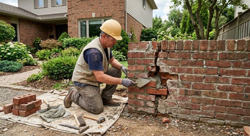 Brick Fence Repair in Volusia County, FL