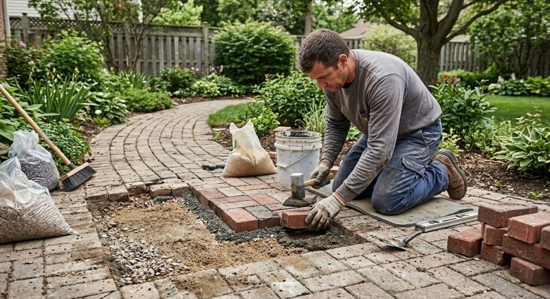 Brick Hardscape Repair in Volusia County, FL