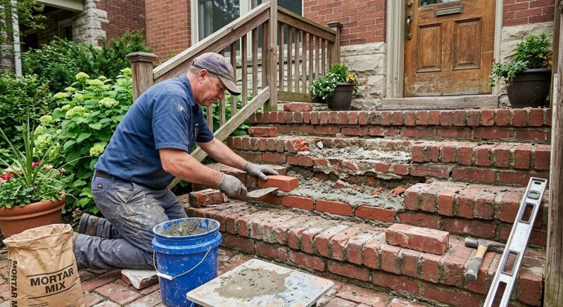 Brick Steps Repair in Volusia County, FL