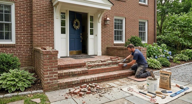 Brick Stoop Repair in Volusia County, FL