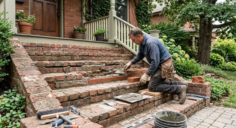 Porch Brick Repair in Volusia County, FL